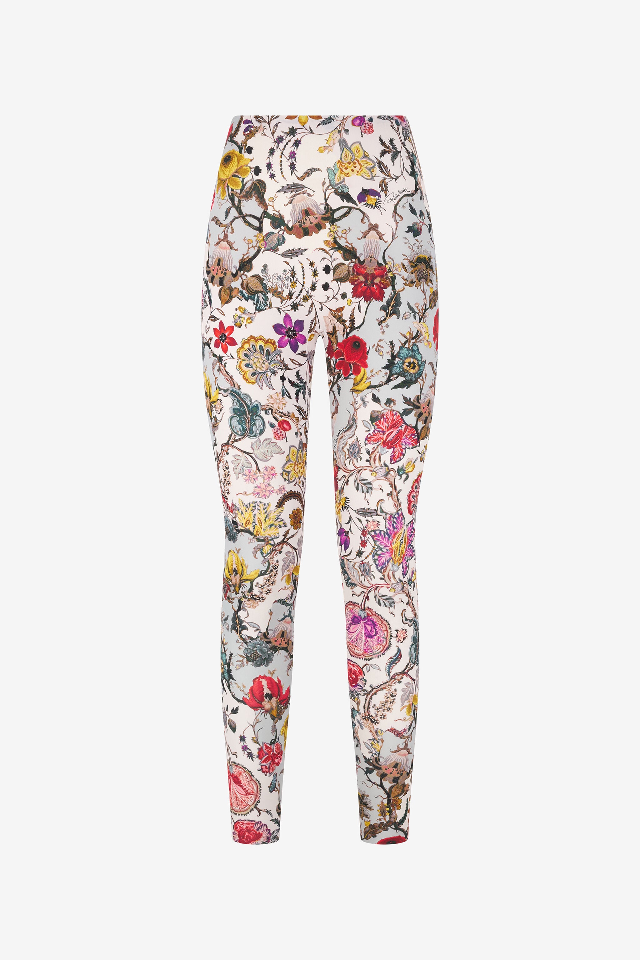 Florentine Flowers Print Leggings in BEIGE for Women | Roberto