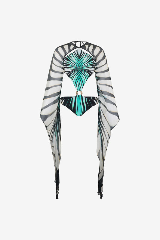 RC Ray Of Sea Print Swimsuit Light blue VKW017-HVM33