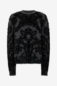 ${brand} Sweater With Plush Brocade Pattern ${colorDescription} ${masterID}