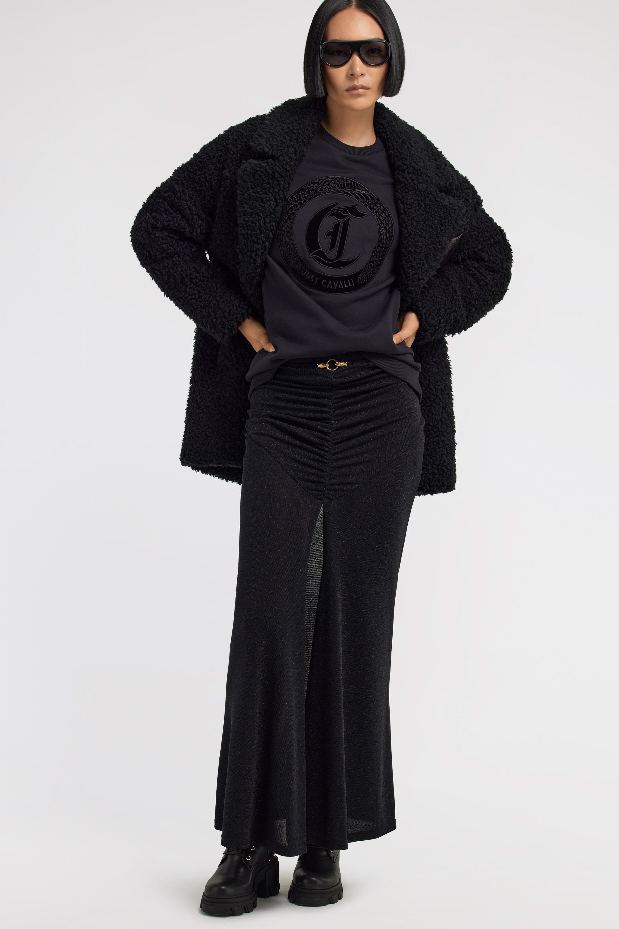JC Just Cavalli Skirt Black TFT090-TF136