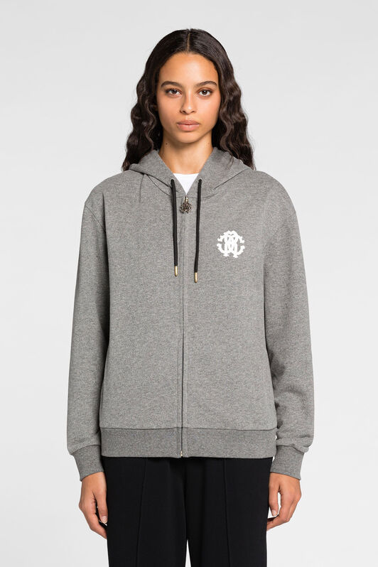 RC Logo-print zip hoodie Gray JST68D-CF050