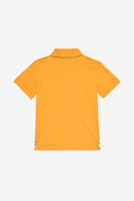 JU Polo De Algodón Con Parche Naranja UJT641-JD001