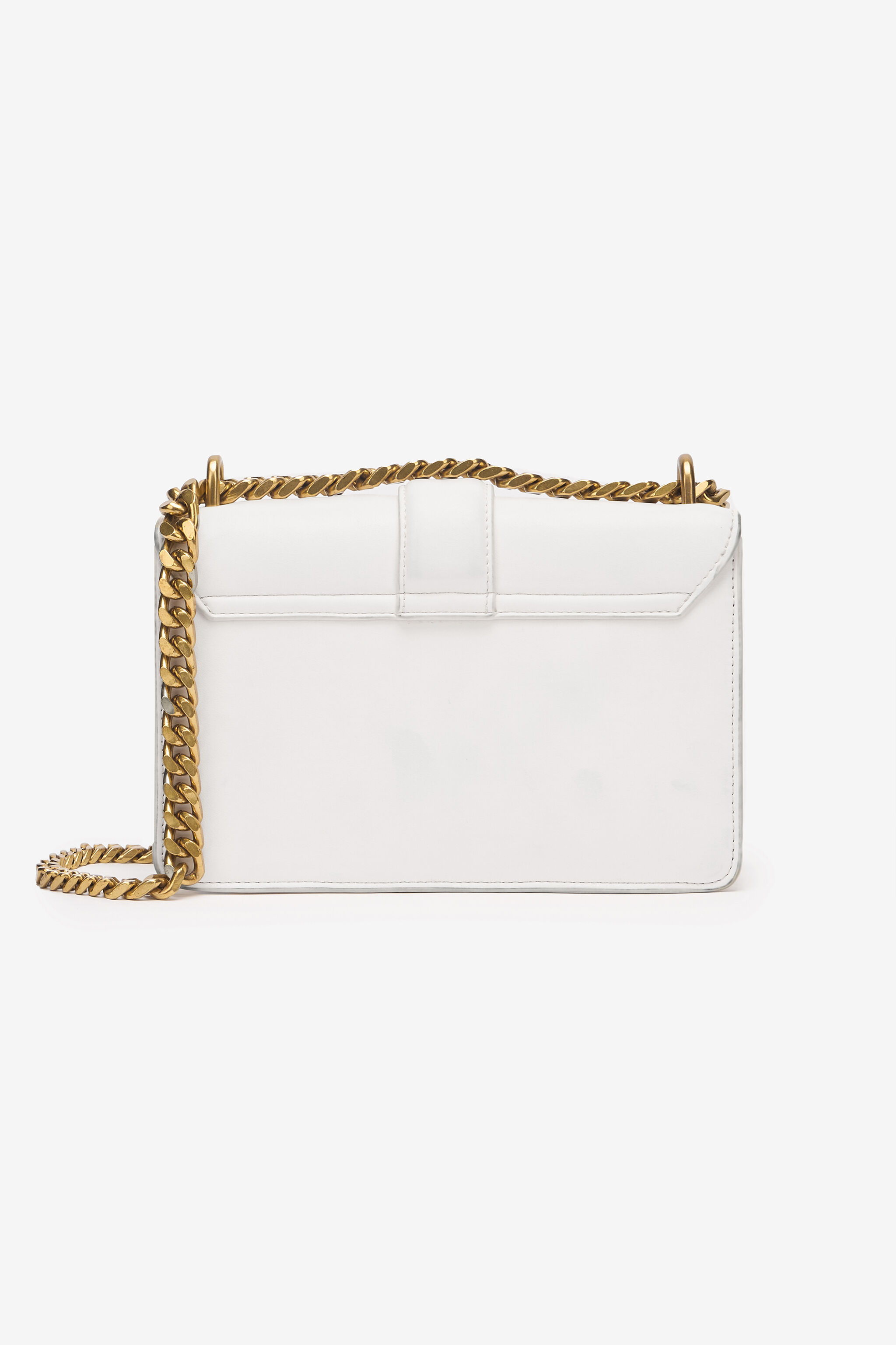 JC Crossbody Bag With Mirror Snake White UFB026-UF395