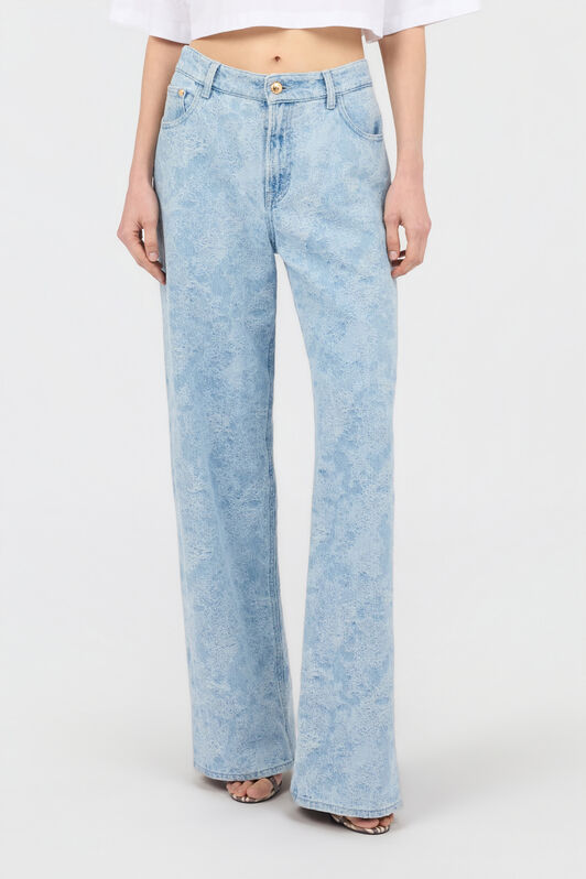 JC Wide-Leg Denim Trousers INDIGO WFJ042-WF526