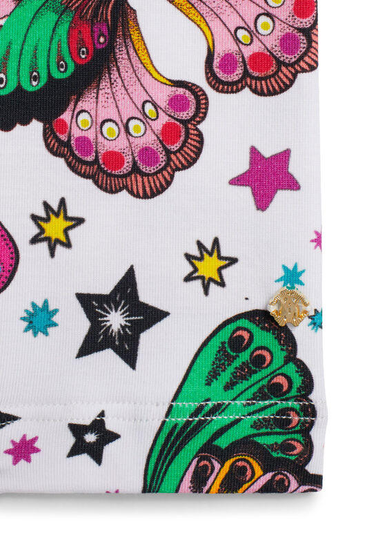 JU Space Butterfly print leggings MILKY/MULTICOLOR IJT229-JFQ86