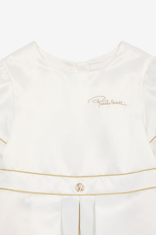 JU Dress With Logo And RC Monogram White UJT10I-RD028