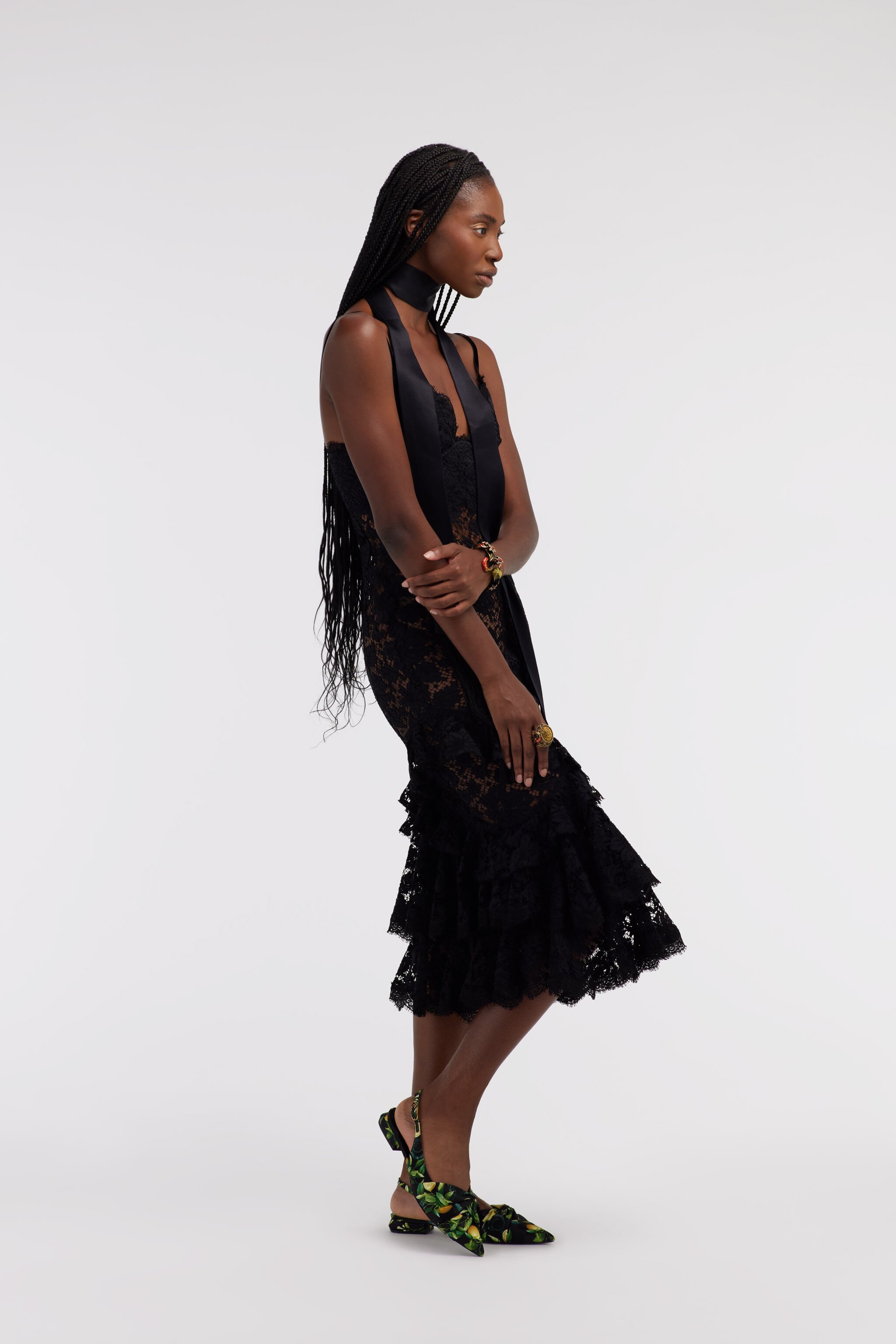 RC Abito in pizzo Nero SKT112-RP001