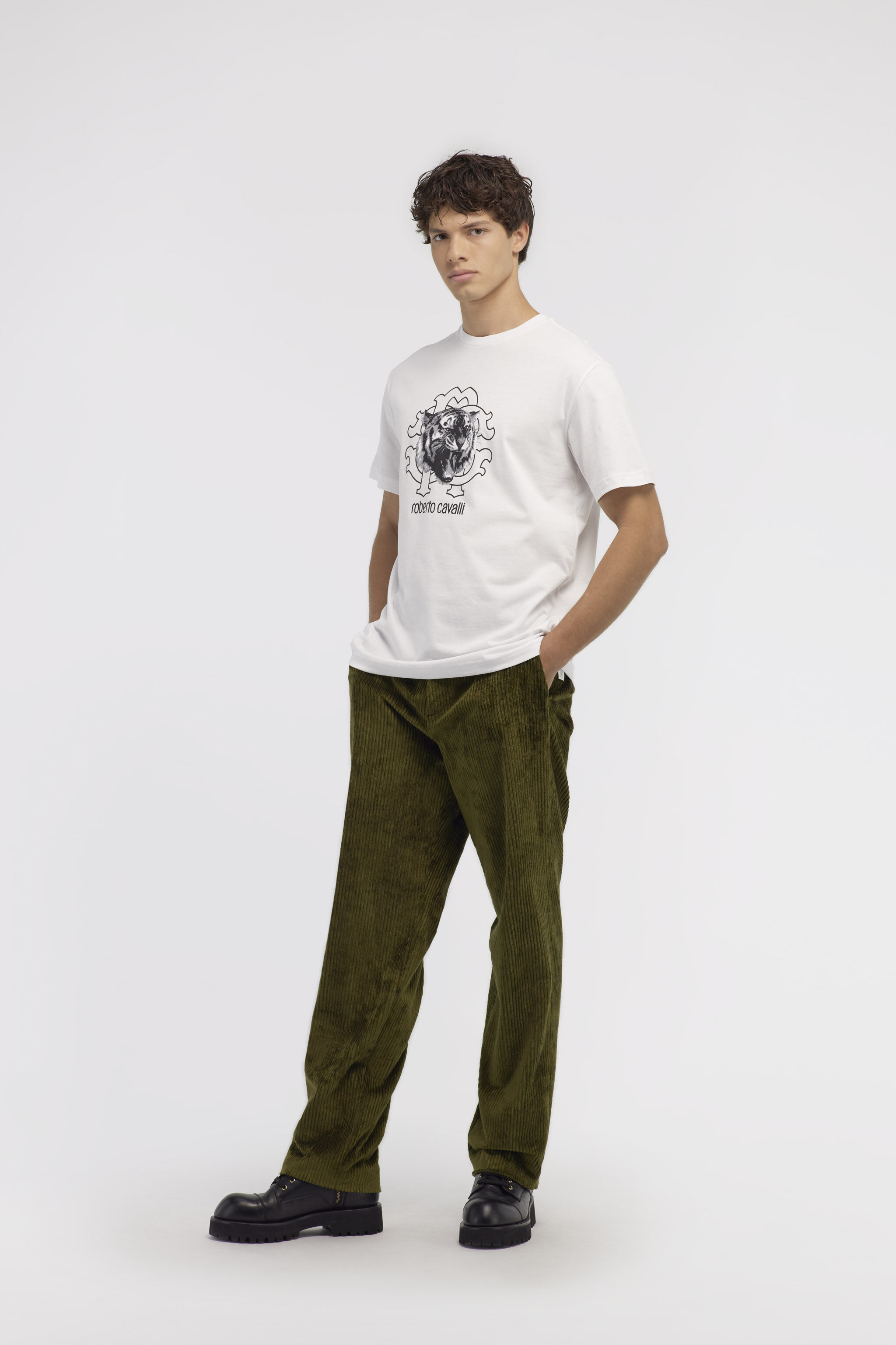 RC T-shirt with Jaguar logo and print White NOT60Q-JD060