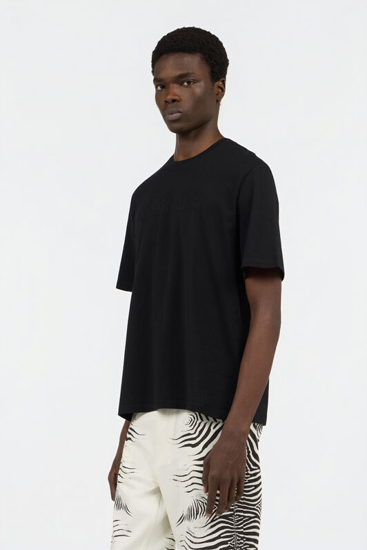 RC Black T-shirt with embroidered logo BLACK SOT60C-JD001