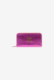 ${brand} Metallic Fuchsia Continental Portemonnaie Mit RC Monogram ${colorDescription} ${masterID}