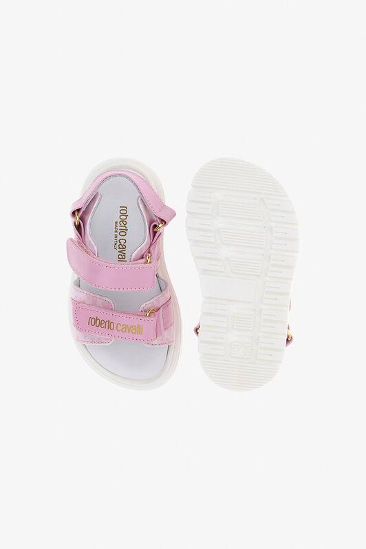 JU RC Logo Sandals white/jaguar pink/go SJS00I-PZJ02