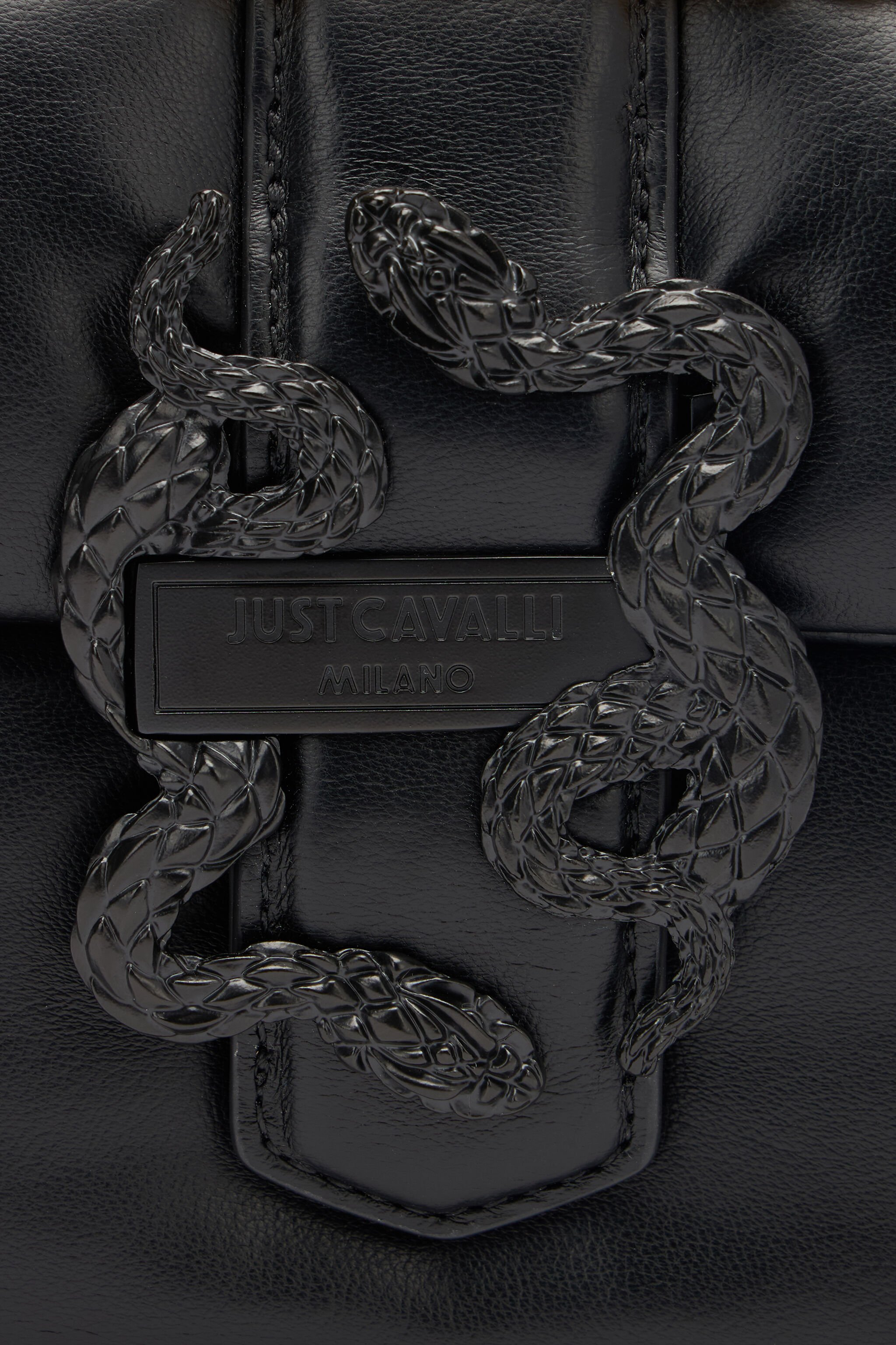 JC Small Crossbody Bag With Mirror Snake Black UFB058-UF427