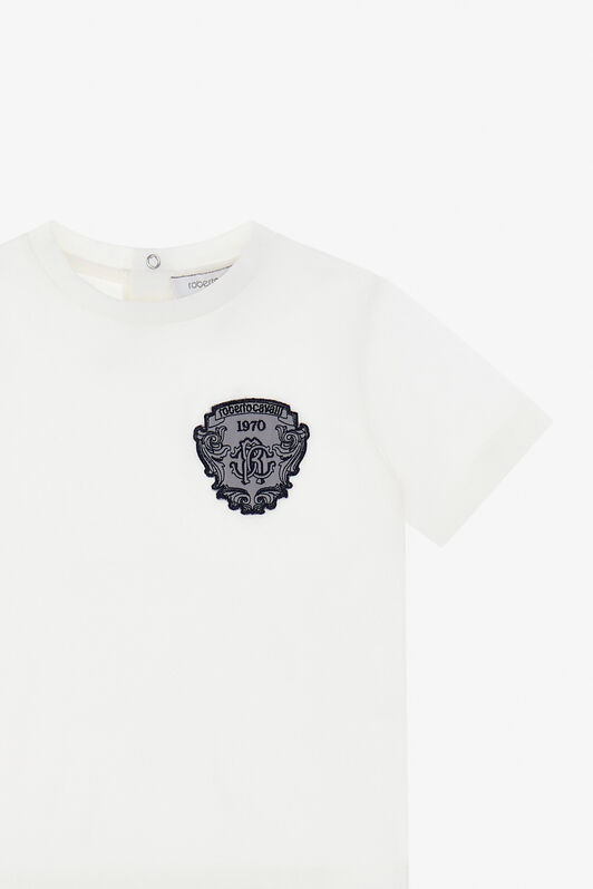 JU Printed T-shirt White TJT631-JD001