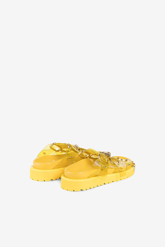 RC Panther Head PVC Sandals Yellow OWS008-PVC01