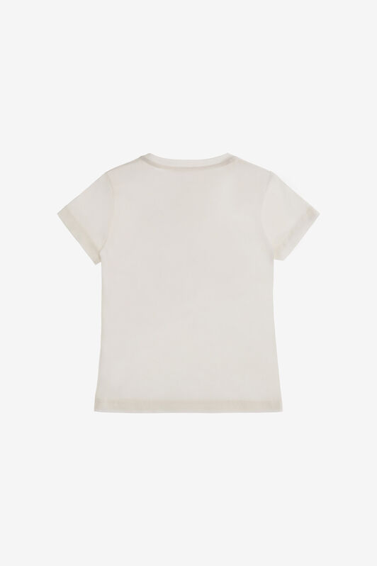 JU T-shirt with Logo and print Blanc SJT623-JD001