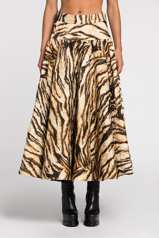 RC Freedom-print quilted skirt NATURALE RKR311-RYH36
