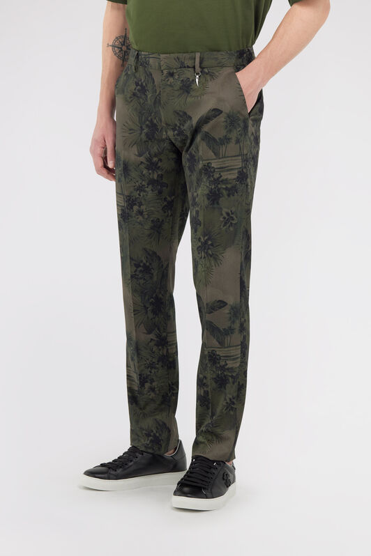 RC Hawaii Green printed trousers Dark green SRT220-3NI84