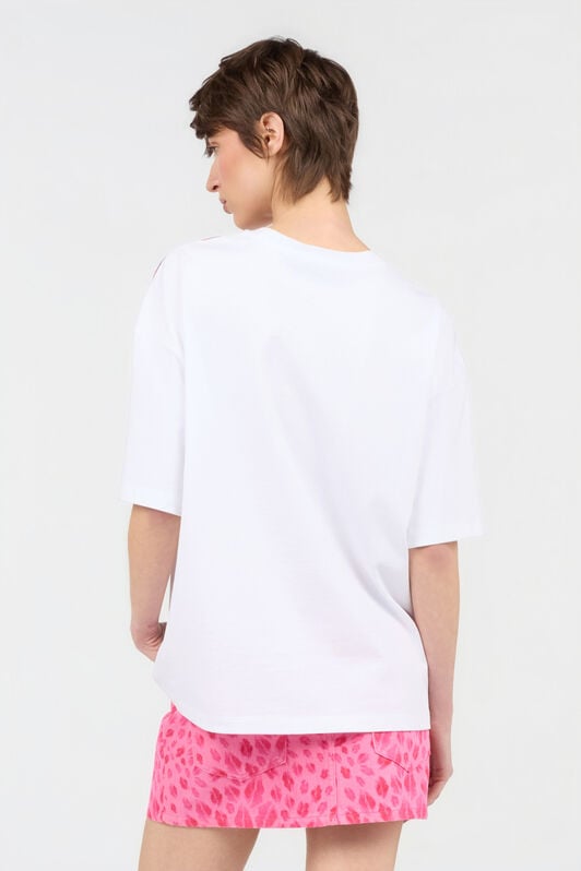 JC The Jaguar Kiss Print T-Shirt WHITE WFT199-WF581