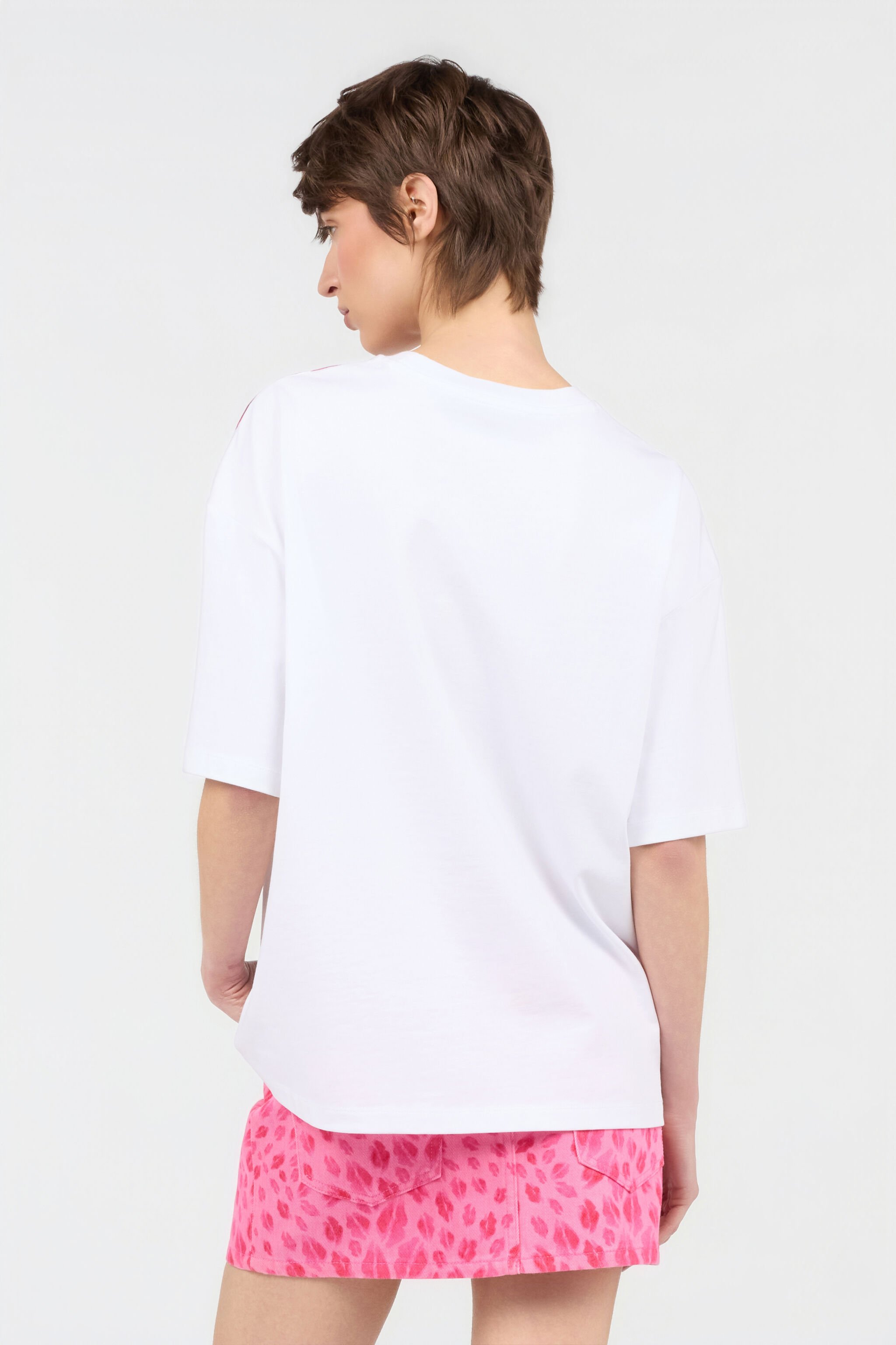 JC The Jaguar Kiss Print T-Shirt WHITE WFT199-WF581