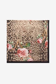 RC Jaguar Roses Druck Schal NATURAL XQI003-HZT24