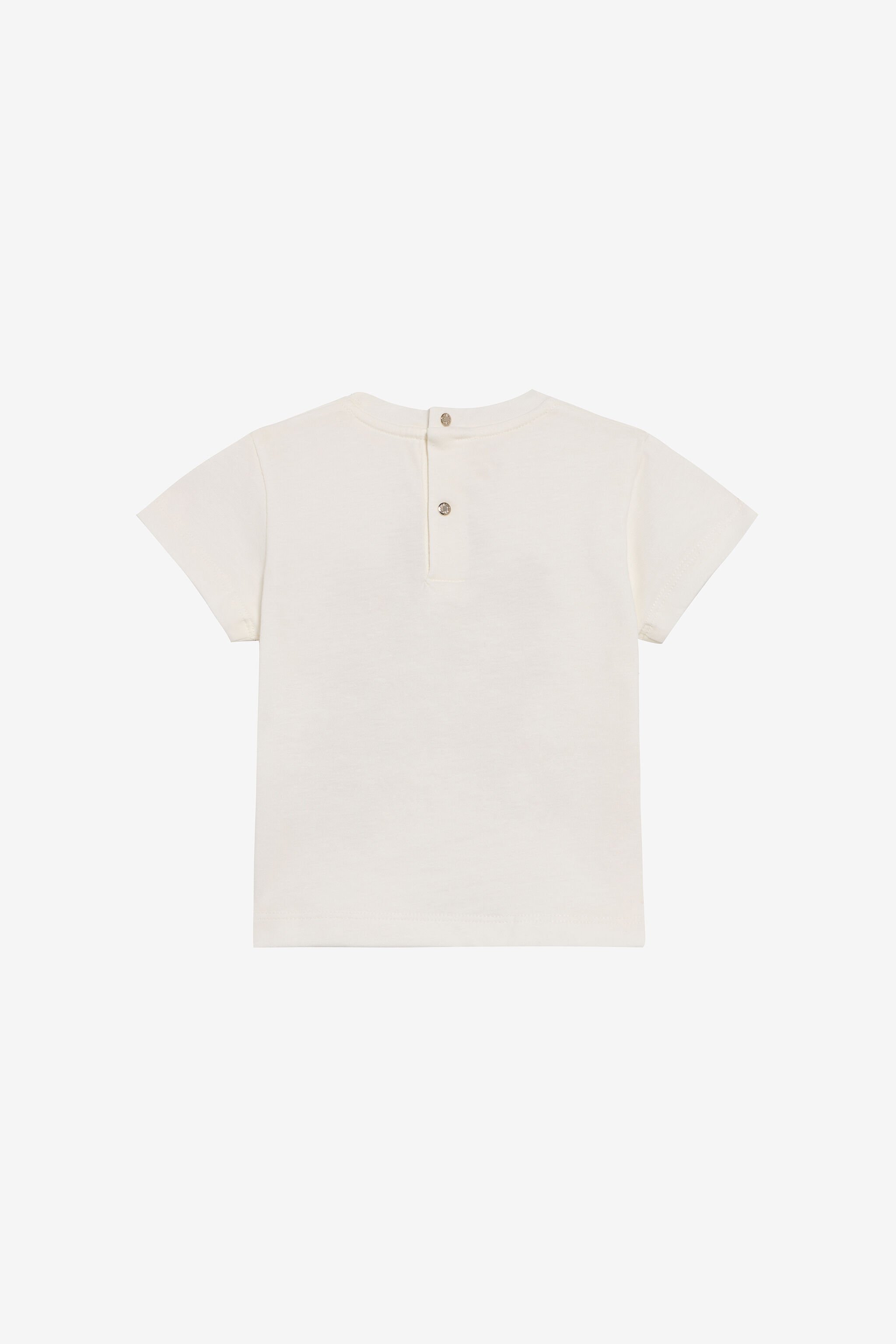 JU T-shirt mit Monogram RC Stickerei JU T-shirt mit Monogram RC Stickerei MILKY WHITE TJT608-JD001