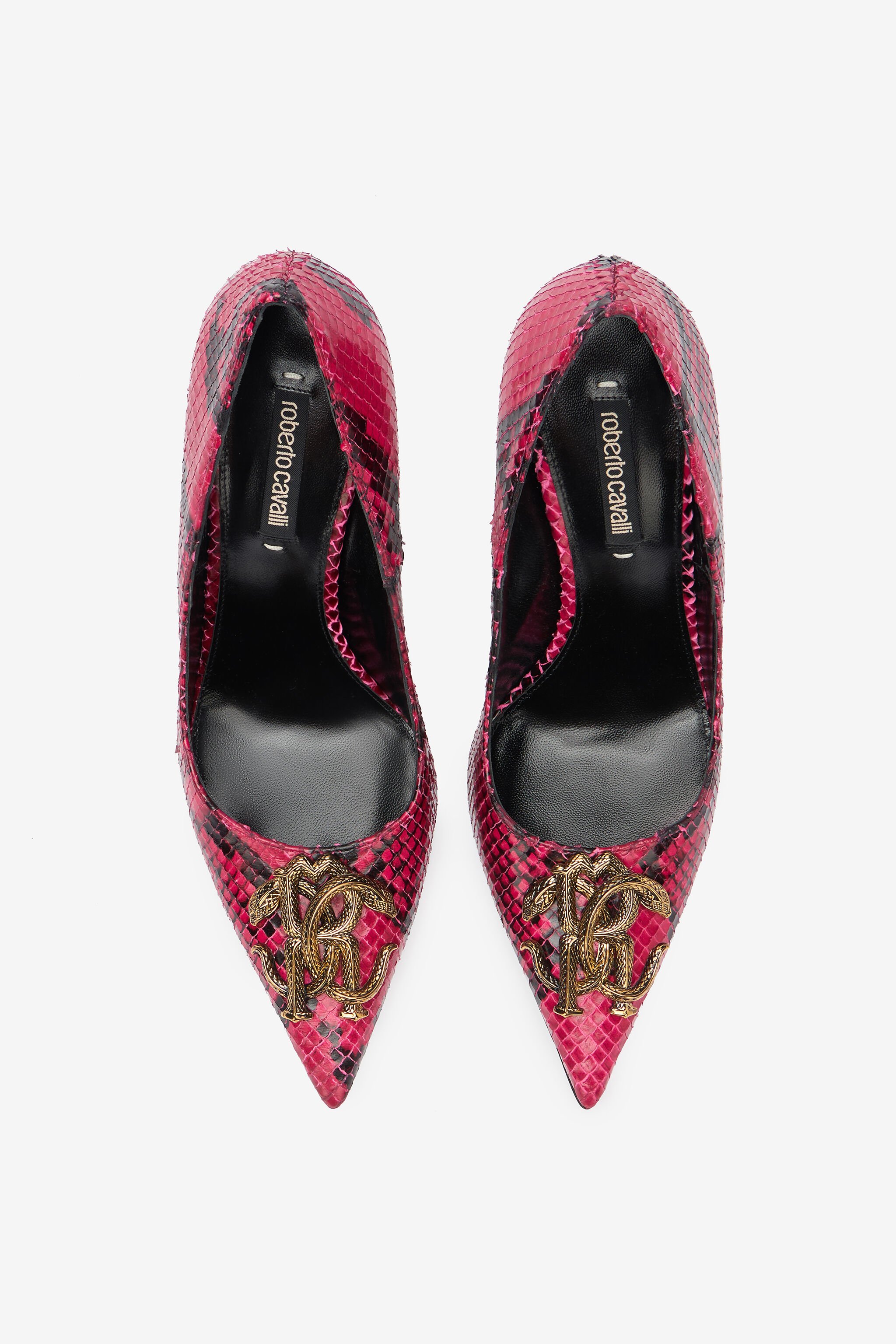 RC Décolleté Con Stampa Python E Monogram Mirror Snake Fucsia UKS011-PZP02