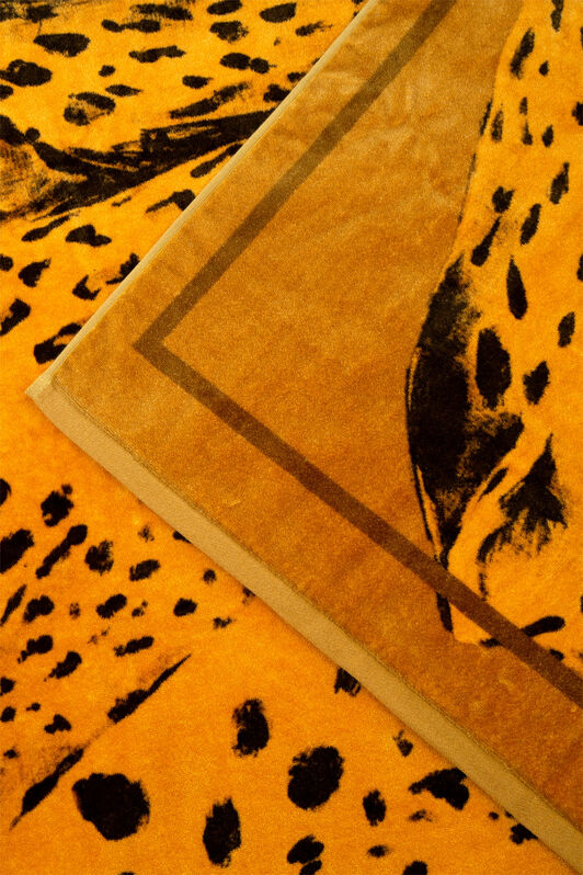HO Big Cat Print Beach Towel DESERT UALH03-IH004