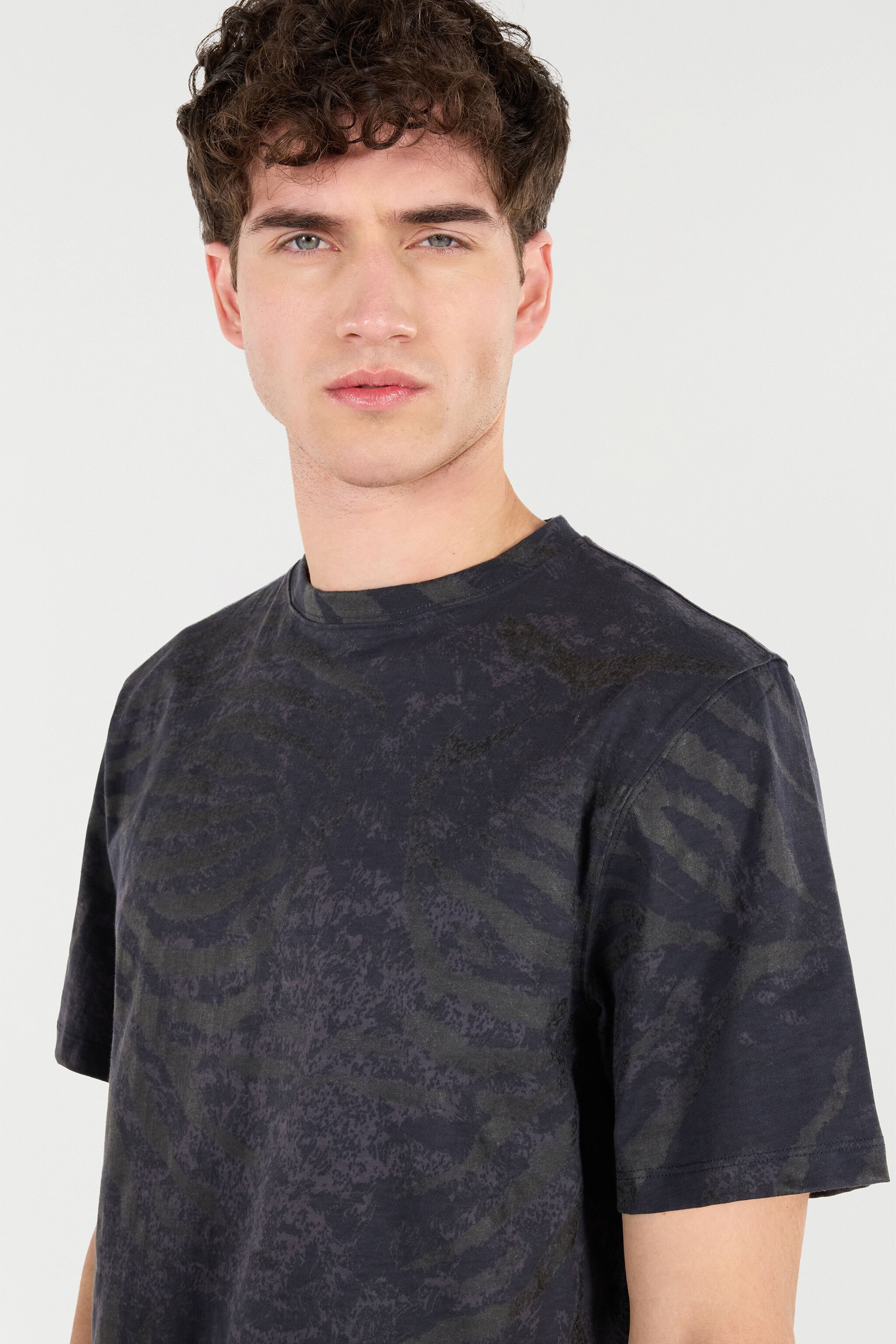RC T-Shirt With Animal Print Dark gray URT61J-3PN55