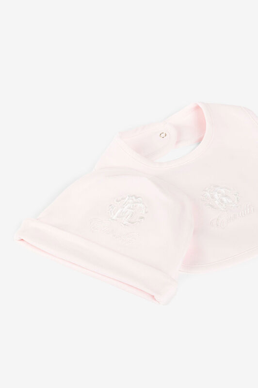 JU Embroidered-logo babygrow set JU Embroidered-logo babygrow set Pink QJT885-JV025