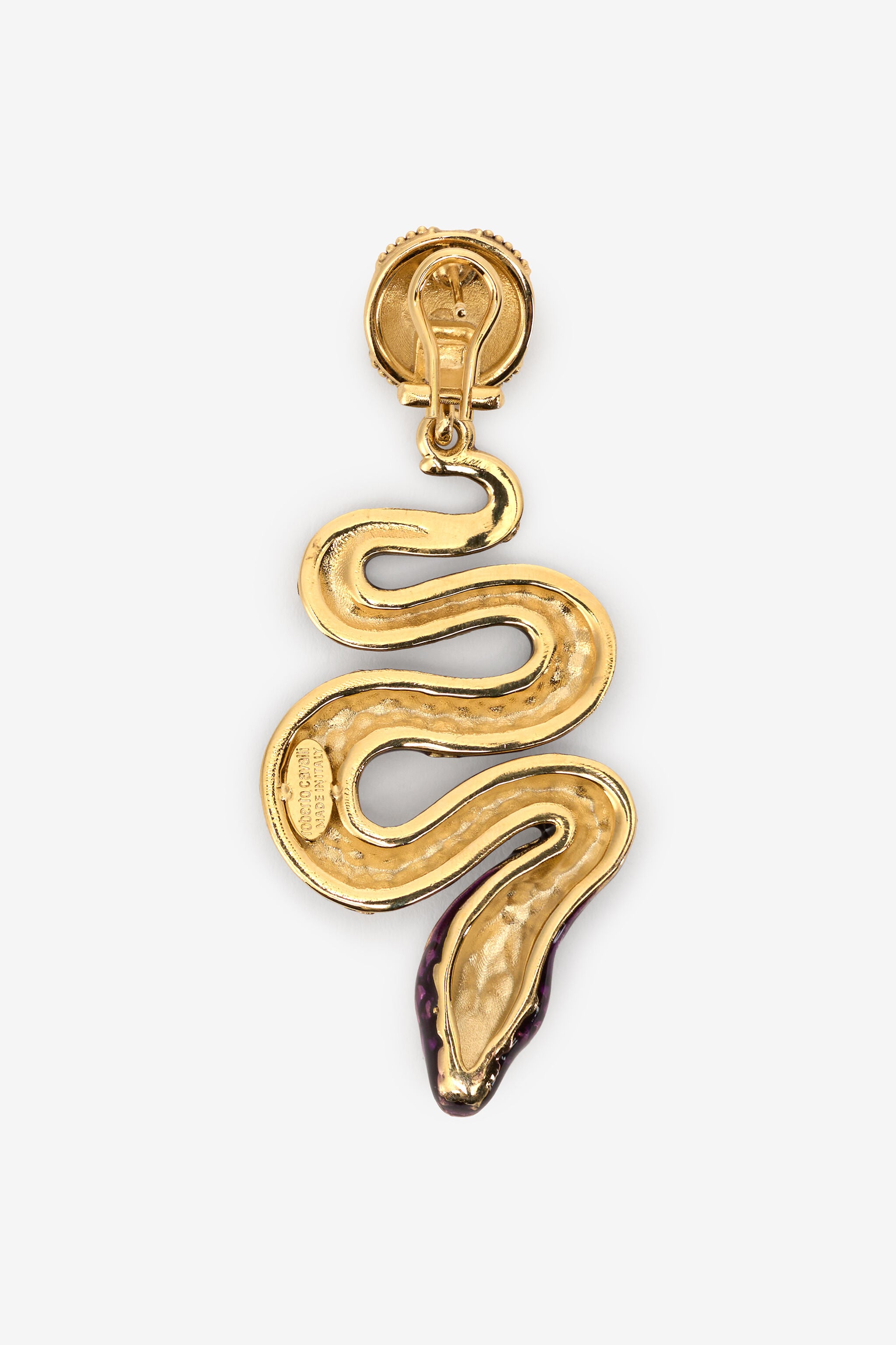 RC Boucles d'Oreilles Serpentines RC Boucles d'Oreilles Serpentines GOLD/PURPLE/CRYSTAL XQG021-AM011