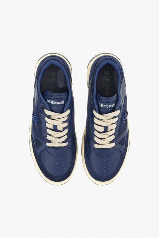 RC Sneakers con Monogram RC Blu scuro SRS044-PZ12A