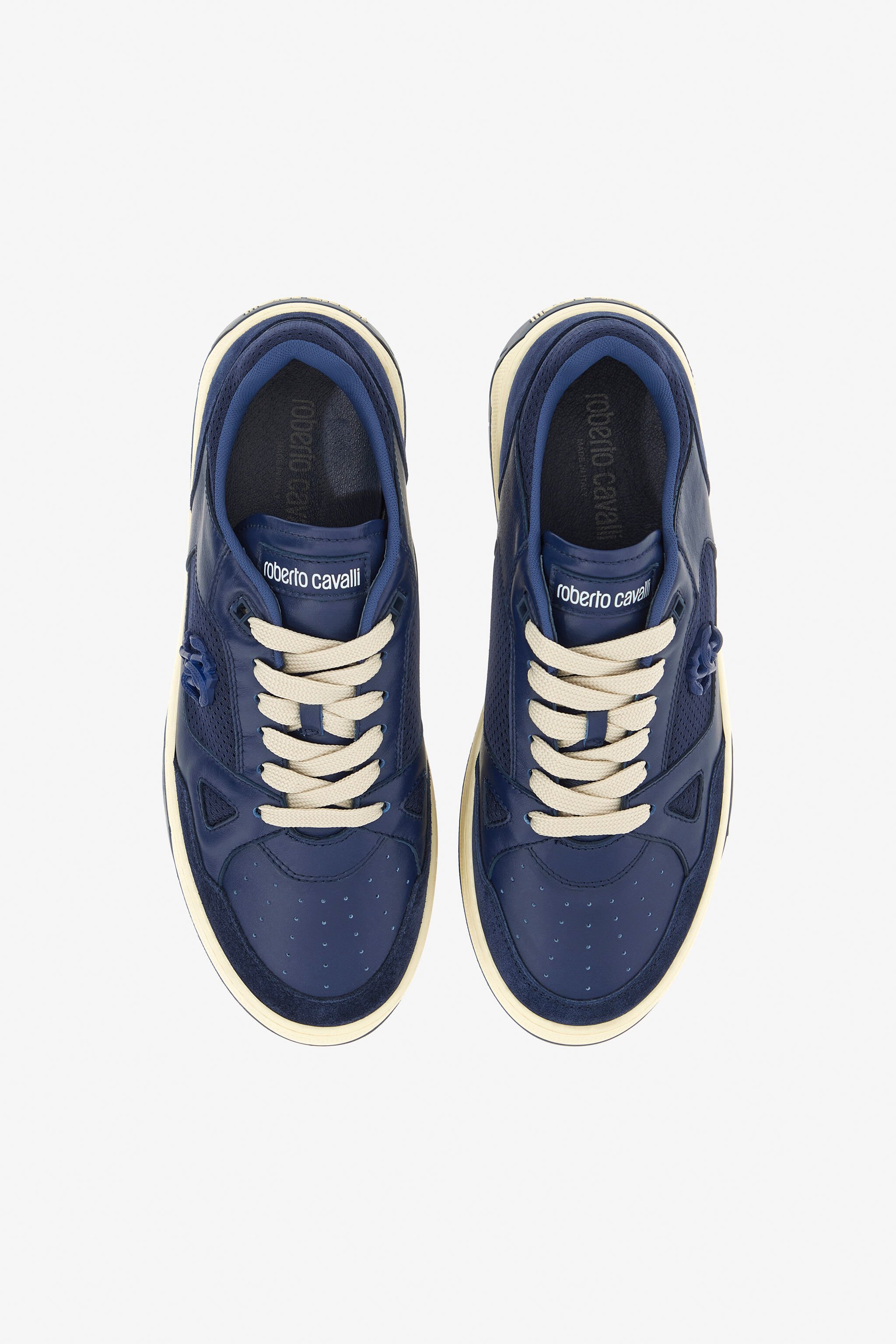 RC Sneakers con Monogram RC Blu scuro SRS044-PZ12A