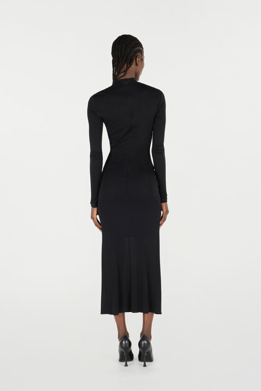RC Long Dress with Gathered Detail RC Long Dress with Gathered Detail Schwarz VQT109-JE034