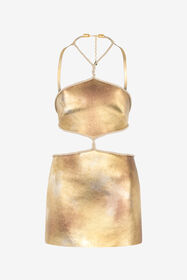 ${brand} Kurzes Cut-Out-Kleid mit Seilen ${colorDescription} ${masterID}