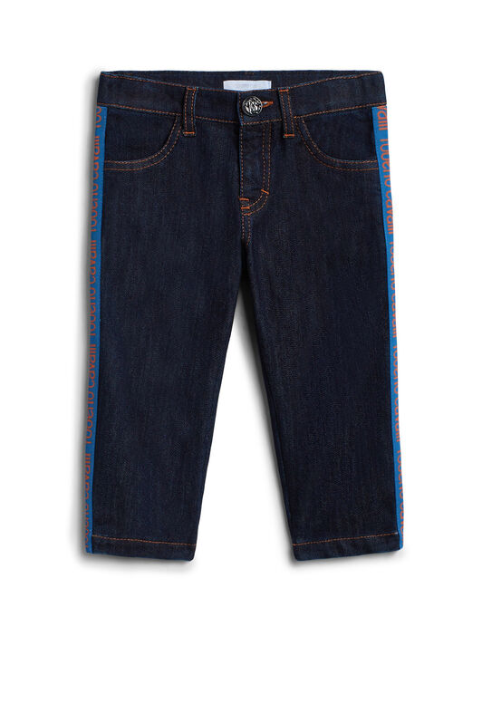 JU Blaue Jeans mit Logo-Streifen JU Blaue Jeans mit Logo-Streifen LIGHT BLUE IJJ293-DS029