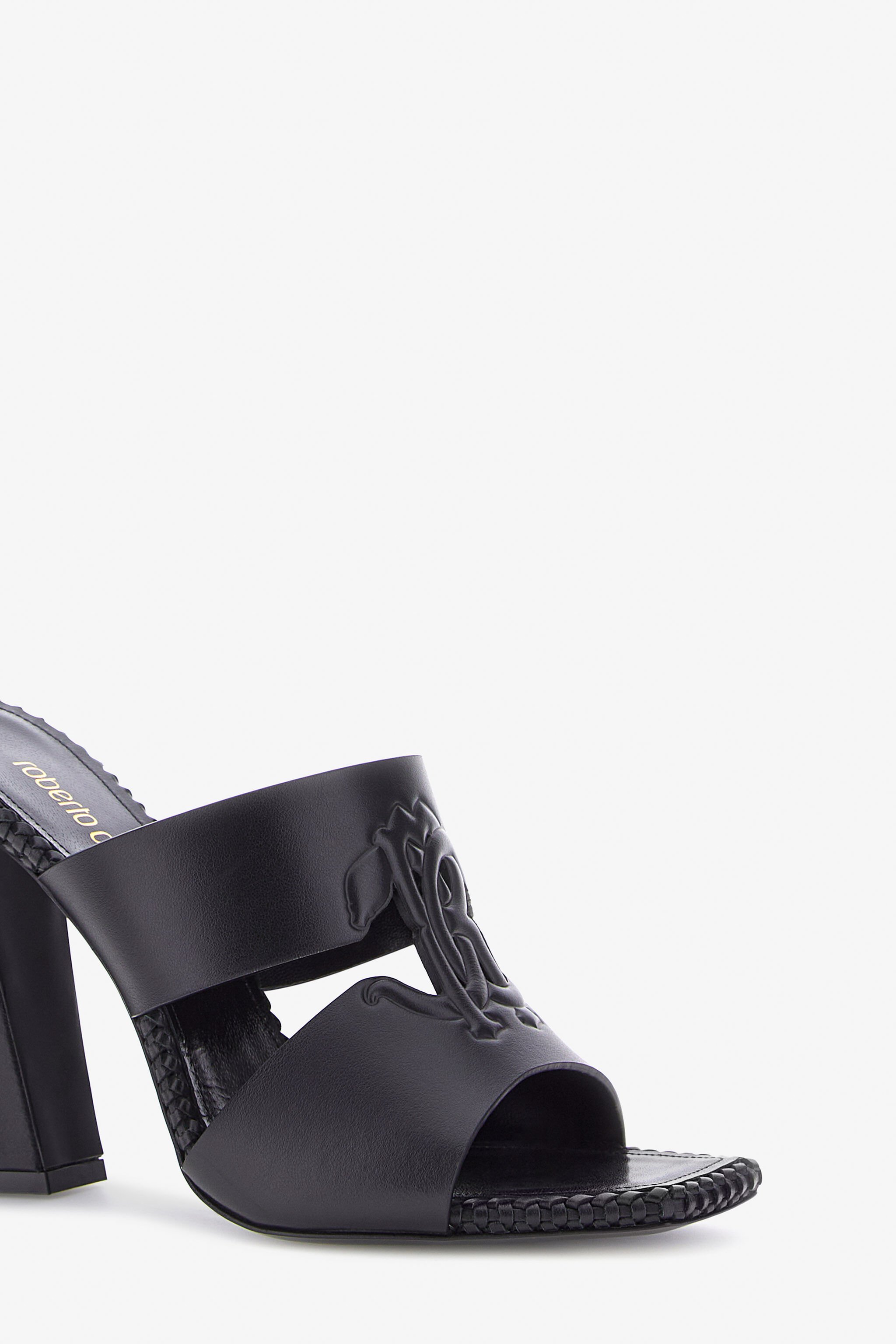 RC Sandals with Monogram Mirror Snake Schwarz SKS004-PZ172