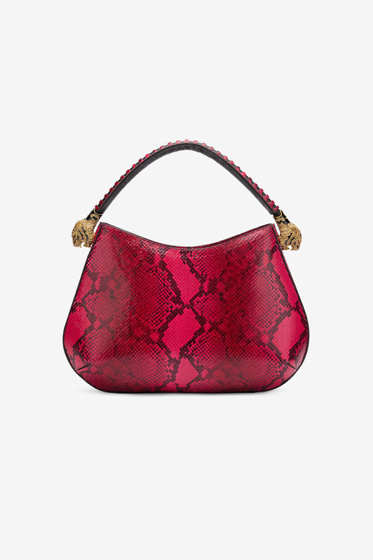 RC Python-Print Hobo Roar Bag Fuchsia TKB022-PZP02