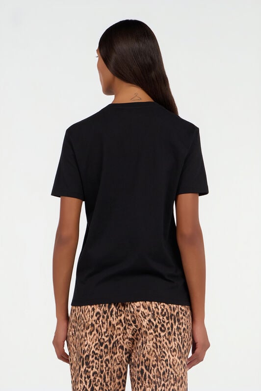 JC T-Shirt Nera BLACK/GOLD VFT180-VF303