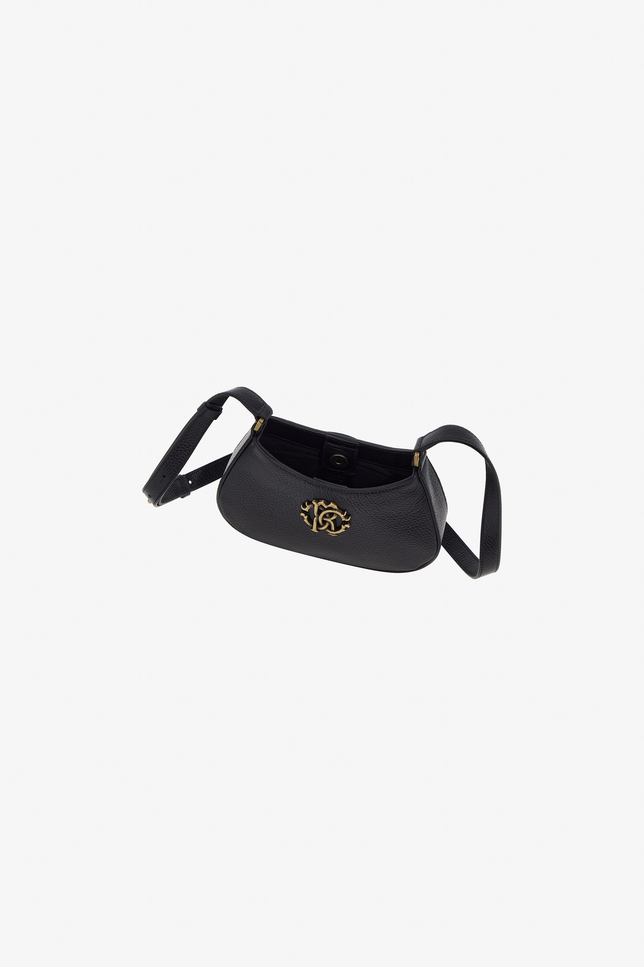 RC Shoulder Bag with RC Monogram Black OOB00F-PZA12