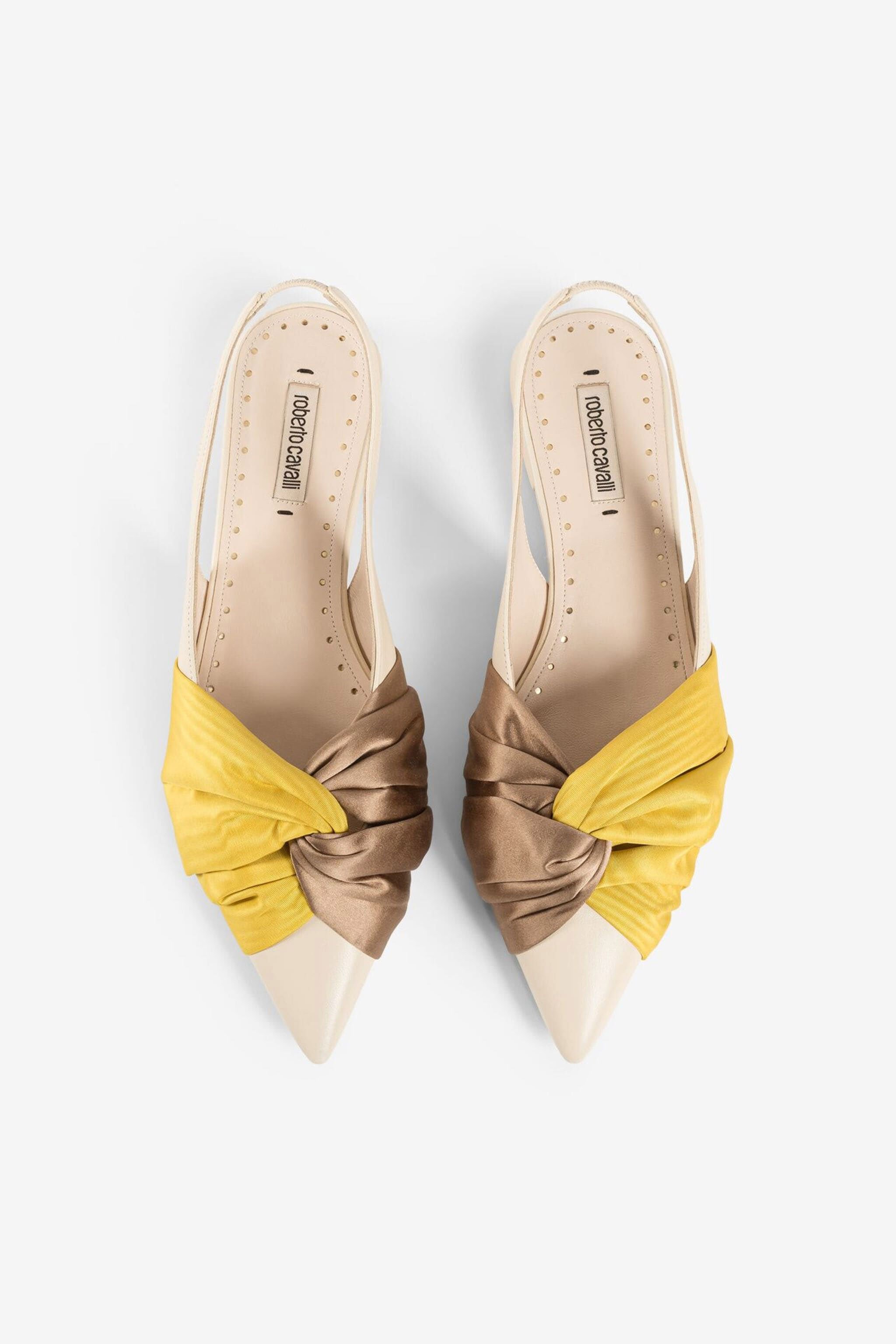 RC Le Pettegole Slingback Pumps Ivory QWS010-PN222