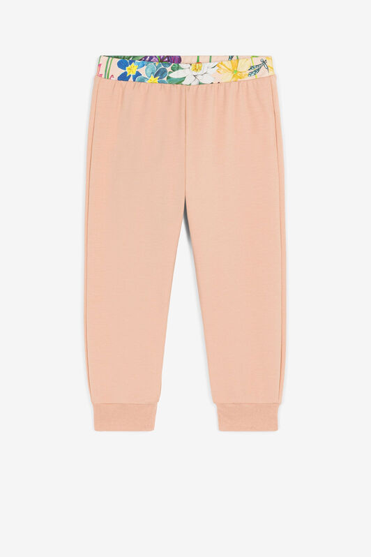 JU Flower-Print Sweatpants Pink PJT257-CF050