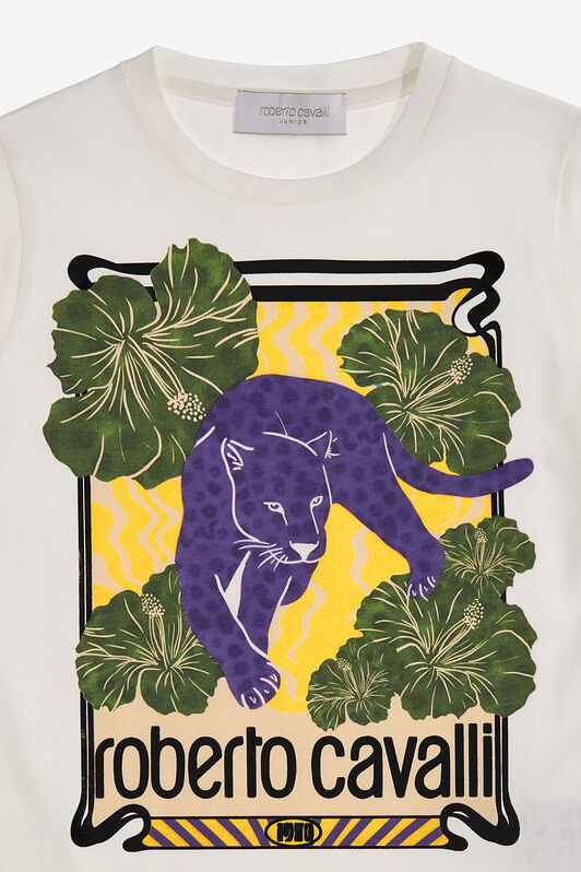 JU T-shirt with Logo and print White SJT627-JD001