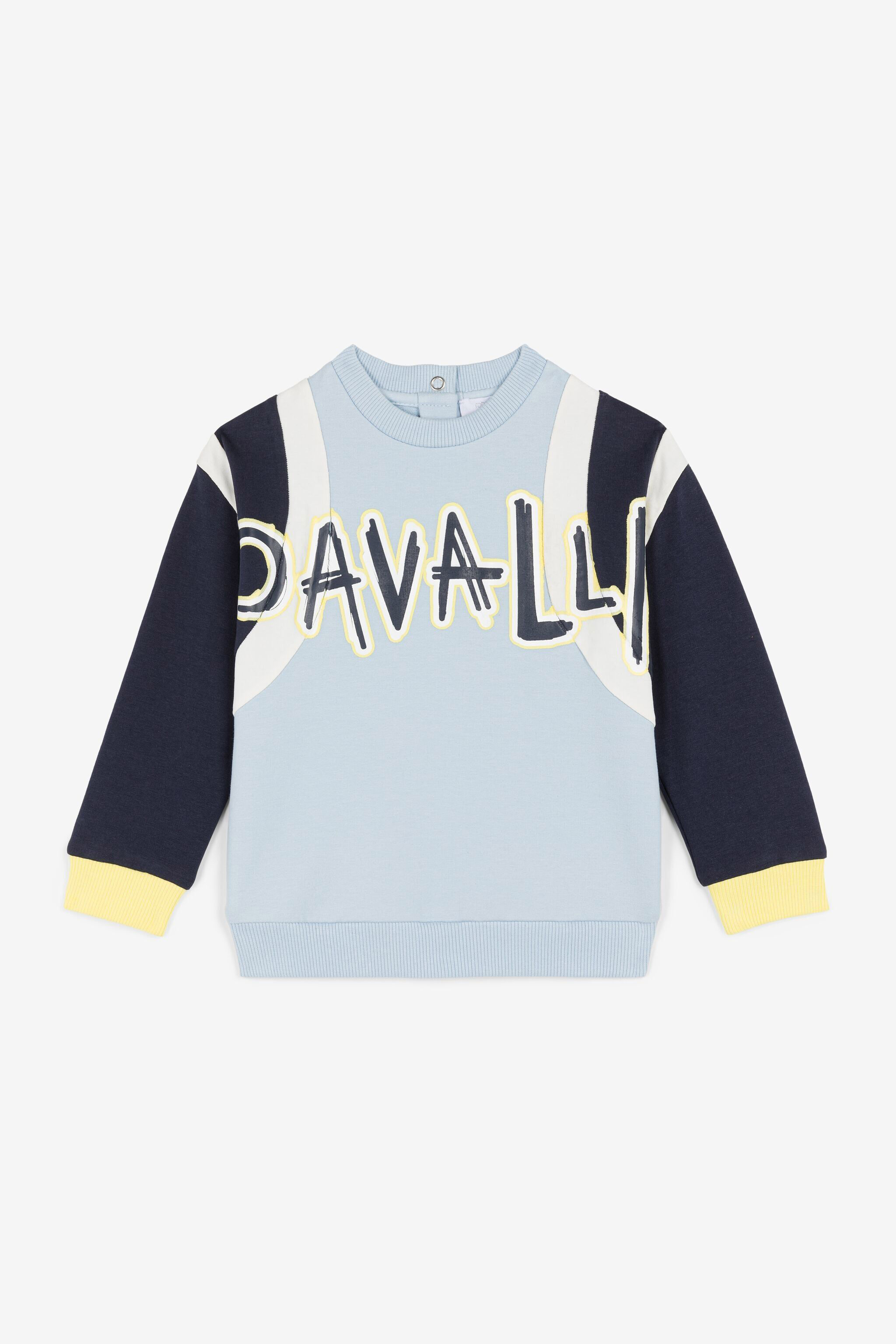 JU Logo-Print Sweatshirt Light blue OJT90B-CF042