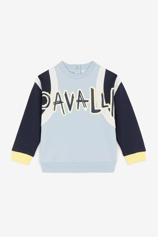 JU Logo-Print Sweatshirt JU Logo-Print Sweatshirt Light blue OJT90B-CF042