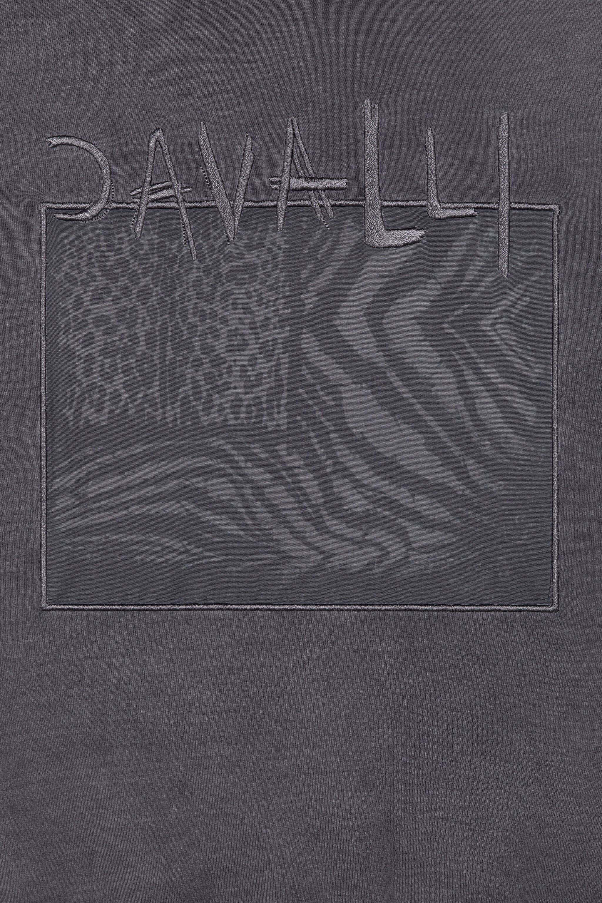 JU Sudadera con capucha y parche Animalier Patchwork GREY OJT930-ISA2J
