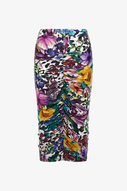 JC Just Cavalli skirt Green/Purple SFT039-SF878