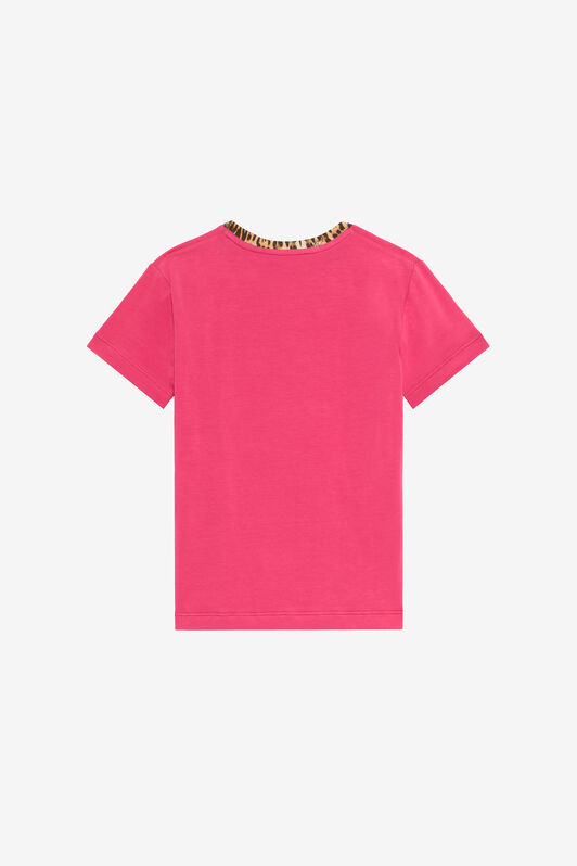 JU T-Shirt Fucsia Bouganville Con Monogram RC FUXIA BOUGANVILLE VJT62H-JD001