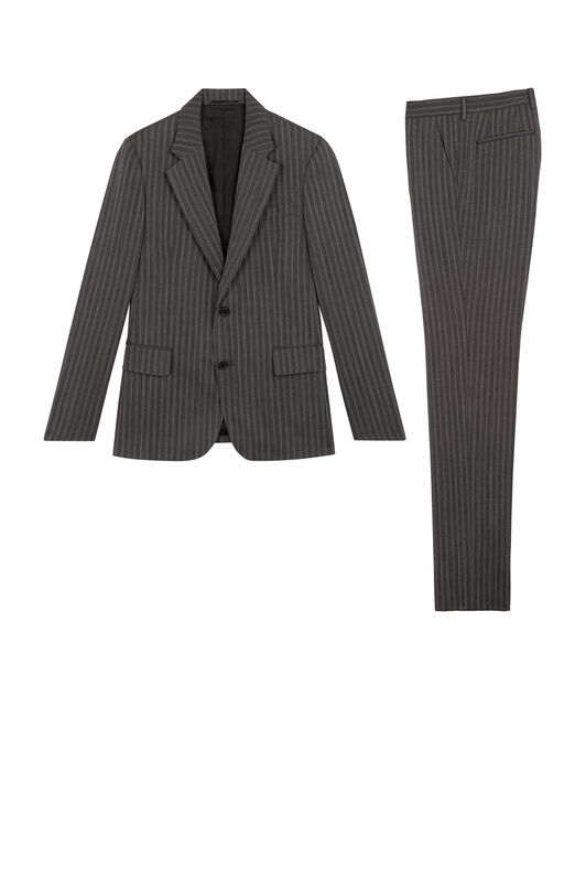 RC Striped Two-Piece Suit Dark gray KNT921-RG039