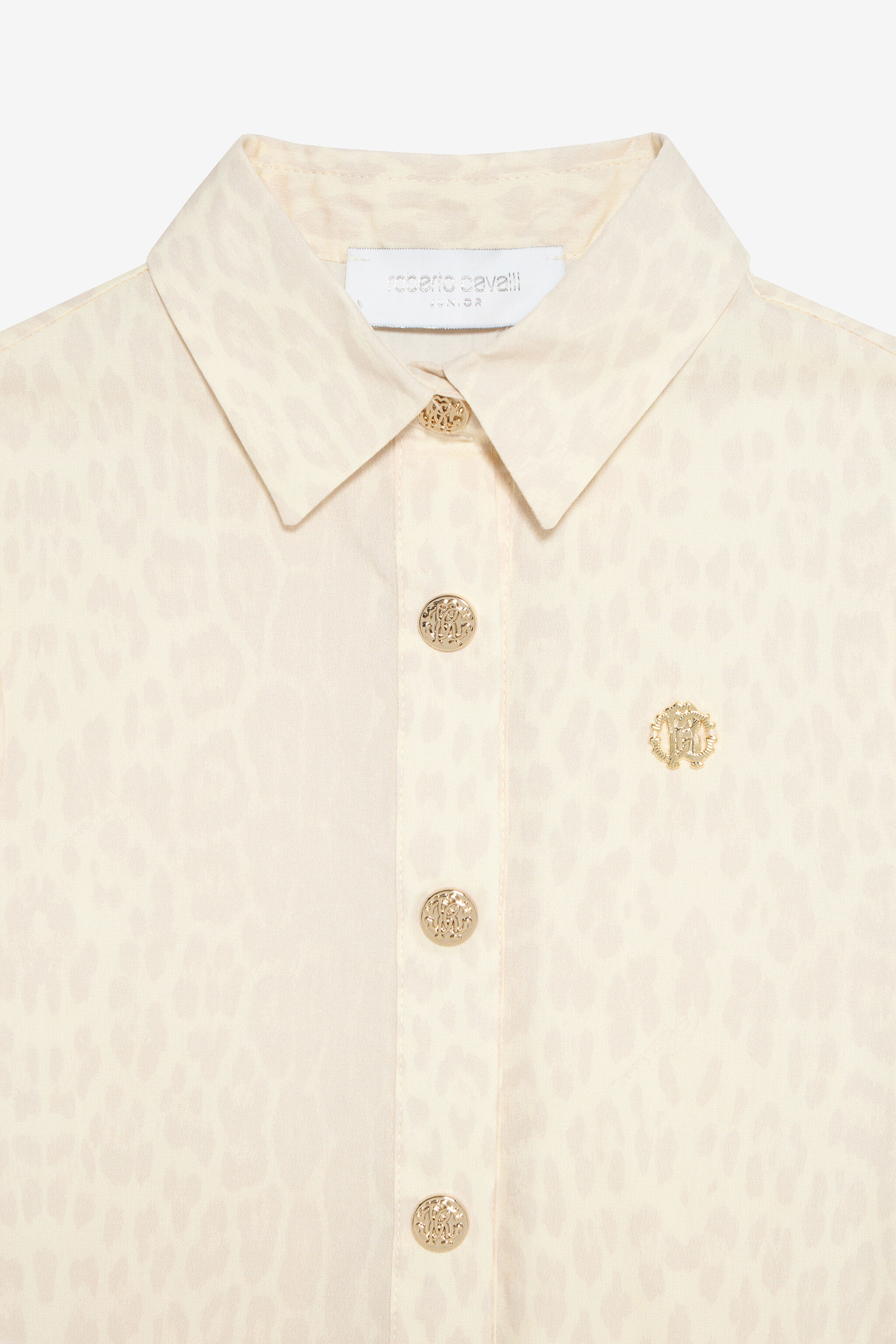 JU Ivory Dress with Jaguar Skin Print AVORY VJT10Q-7MO52