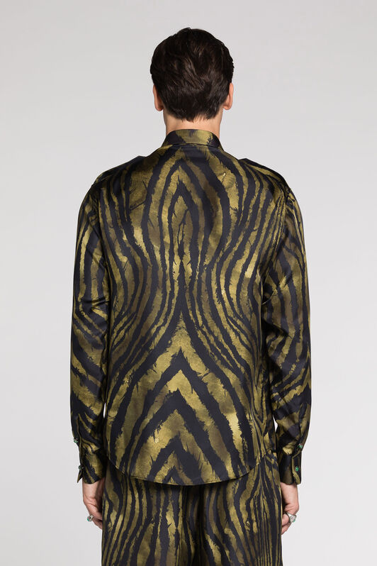 RC Freedom-Print Silk Shirt Dark green/Black RRT716-2N410
